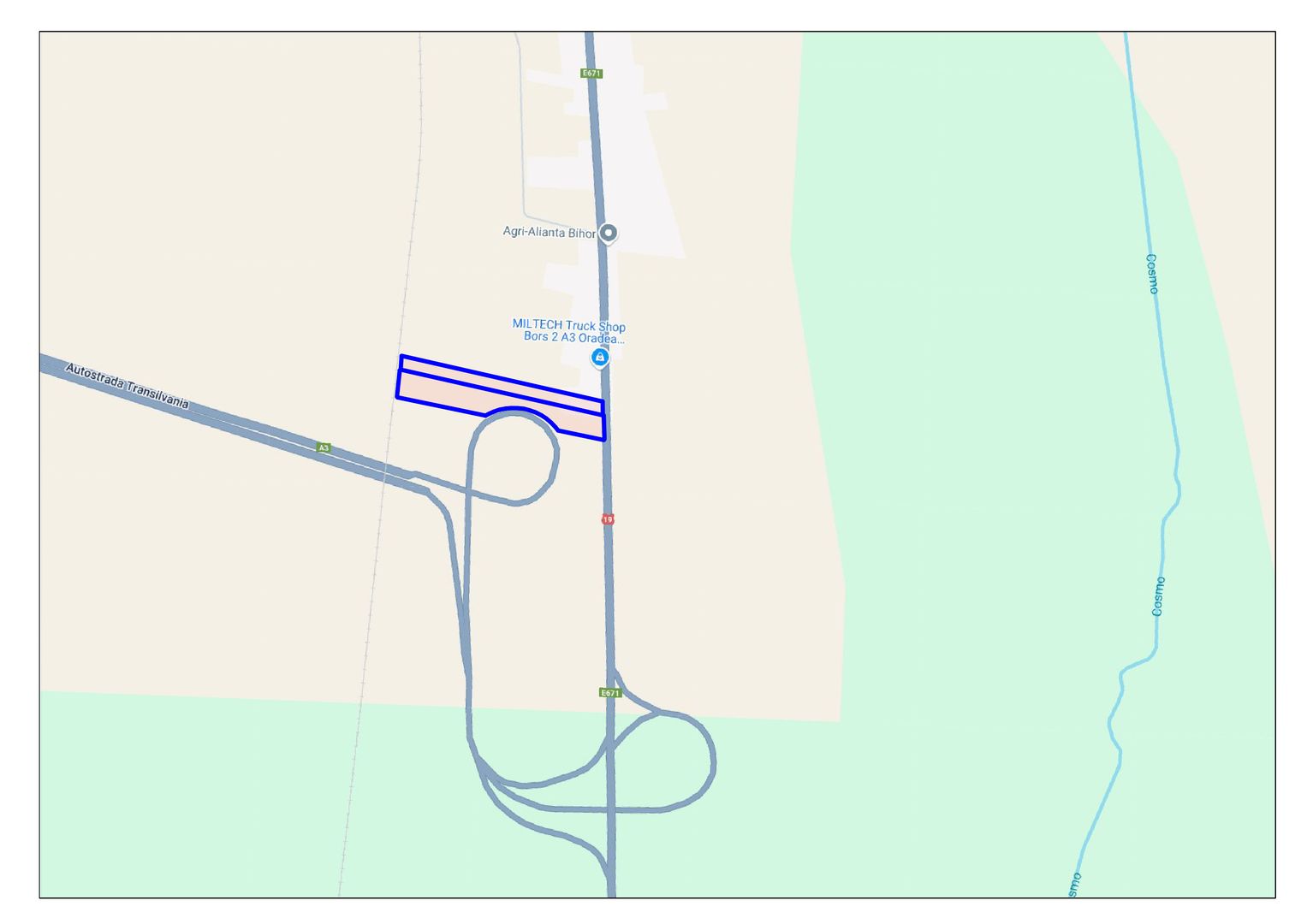 Teren 27.093mp de vânzare în Biharia / Șoseaua E671, Nod Rutier A3 | primego.ro