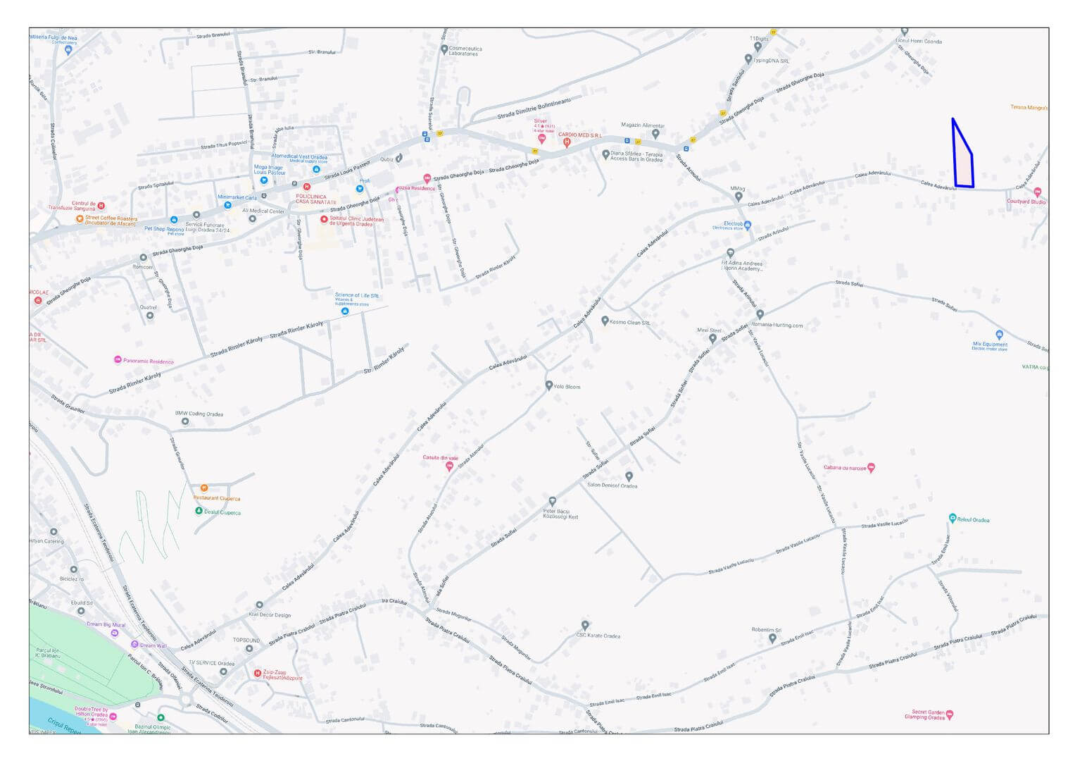 Teren de vânzare 4149 mp, Oradea -Strada Adevarului | primego.ro