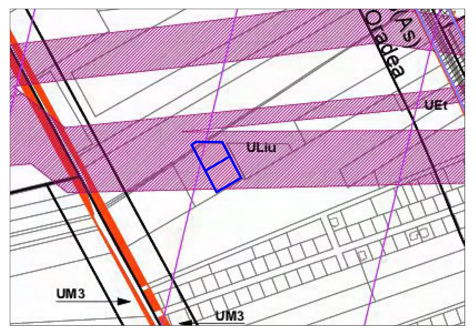 Teren intravilan Oradea, între str. Nufărului și str. Petru Maior