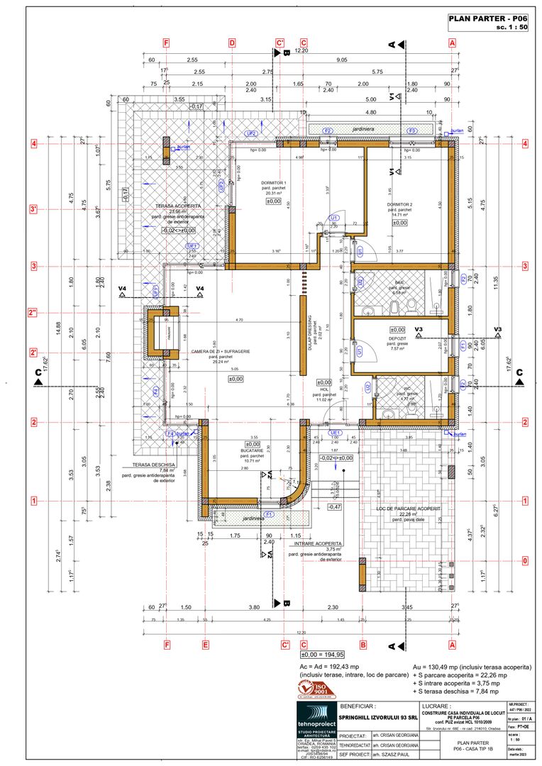 Casă de vânzare " Villa Del Limone" 130mp Cartier Springhill Izvorului | primego.ro