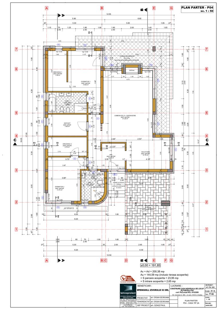 Casă de vânzare " Villa Del Limone" 130mp Cartier Springhill Izvorului | primego.ro