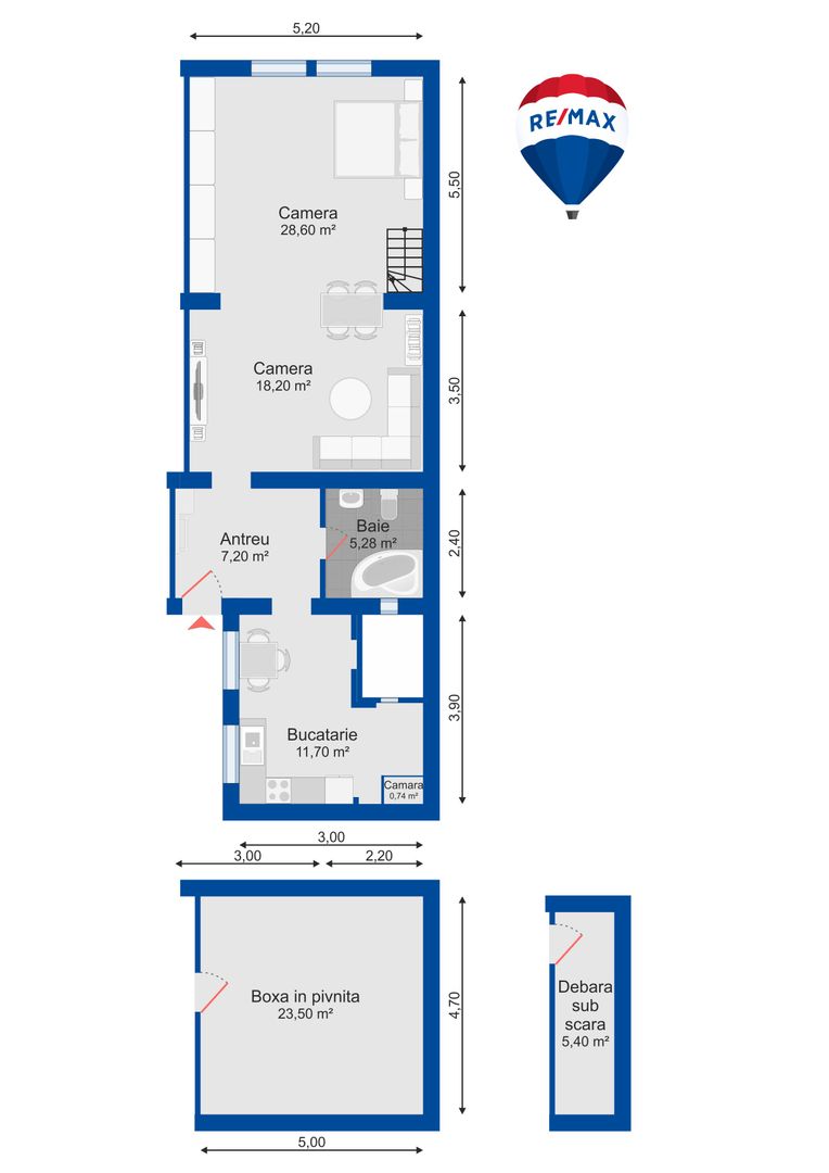 Apartament Ultracentral, 2 Camere, Centru Istoric, Oradea, Vânzare | primego.ro